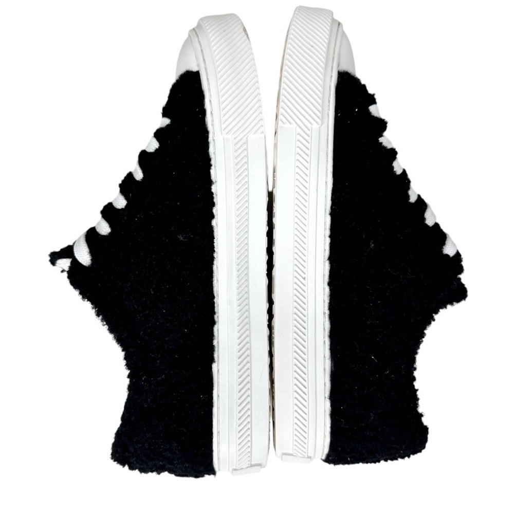 Stuart Weitzman Ollie Chill Shearling Sneakers Shoes Black SZ 8 - Picture 6 of 16